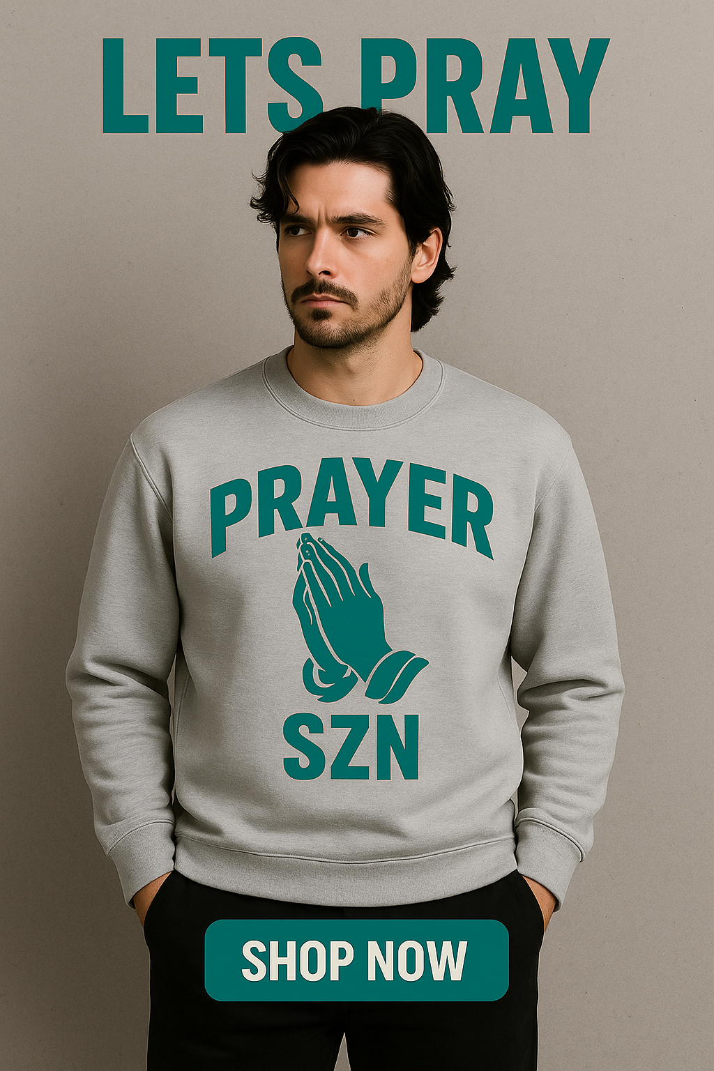 Prayer Force One™ Sweatshirt Grey